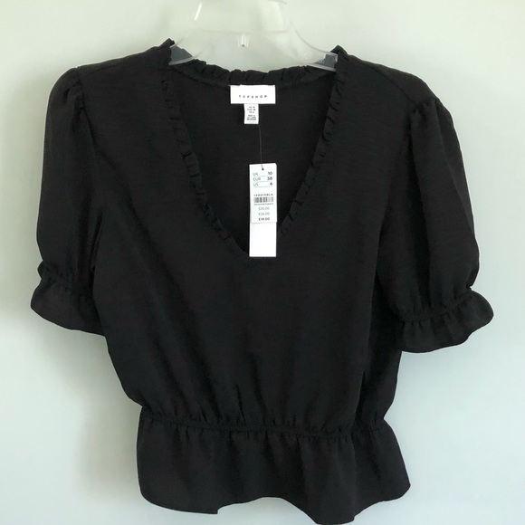 Topshop Tops - TOPSHOP Blouse w/ Puffed Sleeves